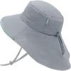JAN & JUL Kids’ Adjustable Cotton Xplorer Sun Hat 50+ UPF(Grey)