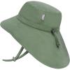 JAN & JUL Kids’ Adjustable Cotton Xplorer Sun Hat 50+ UPF(Juniper Green)