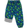JAN & JUL Kids Toddlers Boys Girls Cozy Dry Water-Proof Rain Snow Pants(Fleece-lined: Dinoland)
