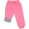 JAN & JUL Kids Toddlers Boys Girls Cozy Dry Water-Proof Rain Snow Pants(Fleece-lined: Watermelon Pink)
