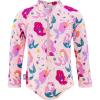 JAN & JUL Long Sleeve 1-pc Girls’ UV Swim-Suit Rash Guard (Baby, Toddler, Kids)(Pink Mermaid)