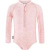 JAN & JUL Long Sleeve 1-pc Girls’ UV Swim-Suit Rash Guard (Baby, Toddler, Kids)(Pink Prairie)