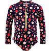 JAN & JUL Long Sleeve 1-pc Girls’ UV Swim-Suit Rash Guard (Baby, Toddler, Kids)(Strawberry)