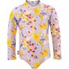 JAN & JUL Long Sleeve 1-pc Girls’ UV Swim-Suit Rash Guard (Baby, Toddler, Kids)(Tropical Bloom)
