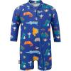 JAN & JUL Long Sleeve 1-pc UV Jumpsuit Rash Guard (Baby, Toddler)(Dino Buddies)