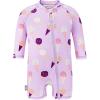 JAN & JUL Long Sleeve 1-pc UV Jumpsuit Rash Guard (Baby, Toddler)(Lavender Ice Cream)
