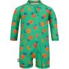 JAN & JUL Long Sleeve 1-pc UV Jumpsuit Rash Guard (Baby, Toddler)(Pineapple Party)