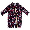 JAN & JUL Long Sleeve 1-pc UV Jumpsuit Rash Guard (Baby, Toddler)(Strawberry)