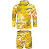 JAN & JUL Long Sleeve 2-pc UV Swim-Suit Set with Shorts (Baby, Toddler, Kids)(Jungle Friends)