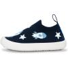 JAN & JUL Machine Washable Knit Shoes | Breathable Light-Weight Sneakers (Baby/Toddler/Little Kid)(Graphic Knit Shoes: Rocket)