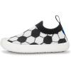 JAN & JUL Machine Washable Knit Shoes | Breathable Light-Weight Sneakers (Baby/Toddler/Little Kid)(Graphic Knit Shoes: Soccer)