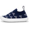 JAN & JUL Machine Washable Knit Shoes | Breathable Light-Weight Sneakers (Baby/Toddler/Little Kid)(Graphic Knit Shoes: Summer Camp)