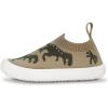 JAN & JUL Machine Washable Knit Shoes | Breathable Light-Weight Sneakers (Baby/Toddler/Little Kid)(Graphic Knit Shoes: T-rex)
