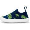 JAN & JUL Machine Washable Knit Shoes | Breathable Light-Weight Sneakers (Baby/Toddler/Little Kid)(Graphic Knit Shoes: Triceratops)