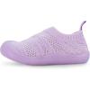 JAN & JUL Machine Washable Knit Shoes | Breathable Light-Weight Sneakers (Baby/Toddler/Little Kid)(Jelly Jumper Flow Shoes: Lavender)