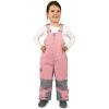 JAN & JUL Toasty-Dry Waterproof Insulated Snow Bib Pants for Kids(Dusty Pink)