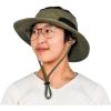 JAN & JUL Unisex Sun-Hats for Summer with UV Protection, Strap (Jasper: Army Green, M)