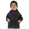 JAN & JUL Waterproof Fleece Lined Rain Jacket, Raincoat for Kids(Fleece-lined: Black)