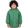 JAN & JUL Waterproof Fleece Lined Rain Jacket, Raincoat for Kids(Fleece-lined: Fern Green)