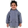 JAN & JUL Waterproof Fleece Lined Rain Jacket, Raincoat for Kids(Fleece-lined: Heather Grey)