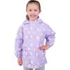 JAN & JUL Waterproof Fleece Lined Rain Jacket, Raincoat for Kids(Fleece-lined: Macarons)