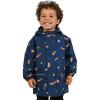 JAN & JUL Waterproof Fleece Lined Rain Jacket, Raincoat for Kids(Fleece-lined: Navy Fox)