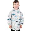 JAN & JUL Waterproof Fleece Lined Rain Jacket, Raincoat for Kids(Fleece-lined: Polar Pals)