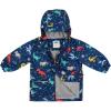 JAN & JUL Waterproof Fleece Lined Rain Jacket, Raincoat for Kids(Fleece-lined: Space Dinos)