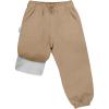 JAN & JUL Waterproof Fleece Lined Snow and Rain Pants for Toddlers and Kids(Cozy-dry: Soft Brown)