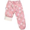 JAN & JUL Waterproof Fleece Lined Snow and Rain Pants for Toddlers and Kids(Fleece-lined: White Tulip)