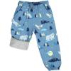 JAN & JUL Waterproof Fleece Lined Snow and Rain Pants for Toddlers and Kids(Fleece-lined: Wolf and Bear)