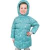 JAN & JUL Waterproof Insulated Puffy Coat for Toddlers and Kids(Waterproof: Green Grove)