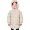 JAN & JUL Waterproof Insulated Puffy Coat for Toddlers and Kids(Waterproof: Oat)