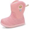 JAN & JUL Waterproof Insulated Winter Boots for Toddlers and Kids(Dusty Pink Birch)