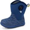 JAN & JUL Waterproof Insulated Winter Boots for Toddlers and Kids(Navy Birch)