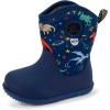 JAN & JUL Waterproof Insulated Winter Boots for Toddlers and Kids(Space Dinos)