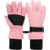 JAN & JUL Waterproof Insulated Winter Gloves for Kids(Dusty Pink)