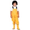 JAN & JUL Waterproof Snow Bib Pants with Fleece-Lining, Overalls for Toddlers and Kids(Cozy-dry: Yellow)