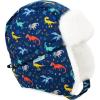 JAN & JUL Waterproof Winter Hat for Babies and Kids(Space Dinos)