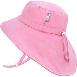 JAN & JUL 50+ UPF Quick-Dry Sun-Hats for Boys(Pretty Pink)