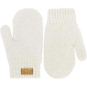 JAN & JUL Fleece Lined Knit Mittens for Baby and Toddler(Mitten: Cream)