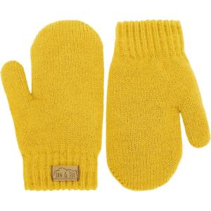 JAN & JUL Fleece Lined Knit Mittens for Baby and Toddler(Mitten: Mustard)