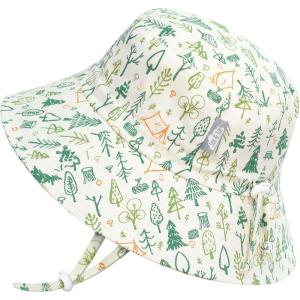 JAN & JUL Grow-with-Me Cotton Bucket Sun-Hat for Baby and Kids(Camp Grove)