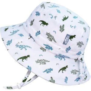 JAN & JUL Grow-with-Me Cotton Bucket Sun-Hat for Baby and Kids(Dino)