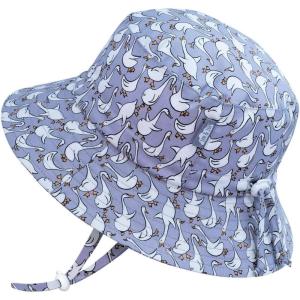 JAN & JUL Grow-with-Me Cotton Bucket Sun-Hat for Baby and Kids(Goose)