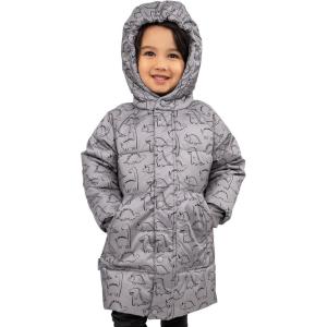 JAN & JUL Insulated Winter Coat, Sherpa Lined Cozy Jacket for Kids(Glacier Dino)