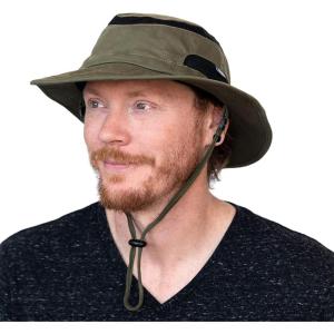 JAN & JUL Jasper Hat | 50+ UPF Outdoor Hat with Mesh Panels(Foldable Jasper Hat: Army Green)