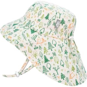 JAN & JUL Kids’ Adjustable Cotton Xplorer Sun Hat 50+ UPF(Camp Grove)