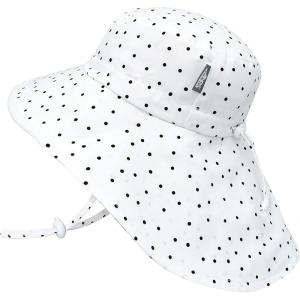 JAN & JUL Kids’ Adjustable Cotton Xplorer Sun Hat 50+ UPF(Dots)