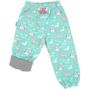 JAN & JUL Kids Toddlers Boys Girls Cozy Dry Water-Proof Rain Snow Pants(Cozy-dry: Unicorn)